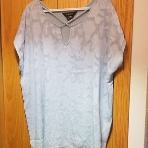LAST DAY! Light blue dressy top 2X